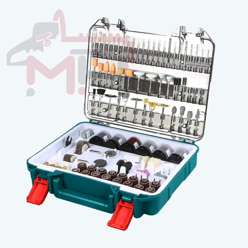 TOTAL Mini Drill Accessories - Versatile 357-Piece Crafting Set.